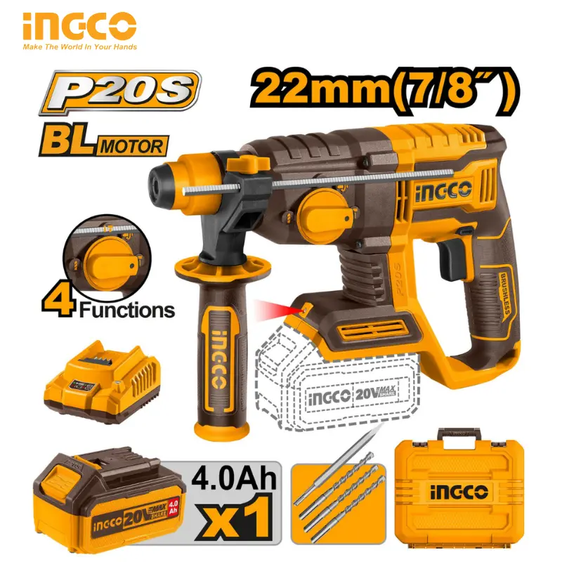 MARTEAU 20V 4.0AH INGCO CRHLI202081 - 1