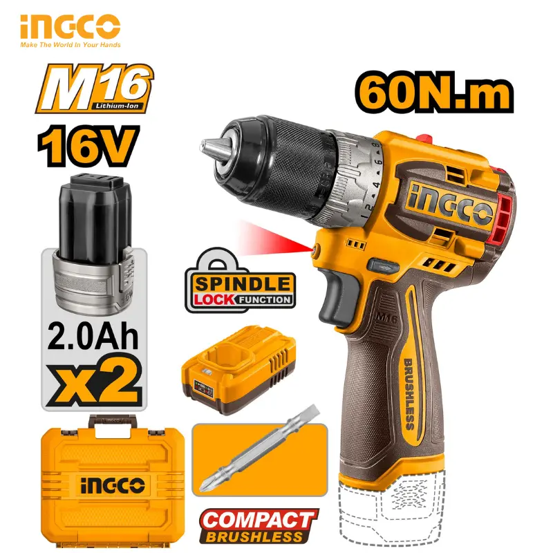 COMPACT BRUSHLESS CORDLESS DRILL CDLI16682 - 1