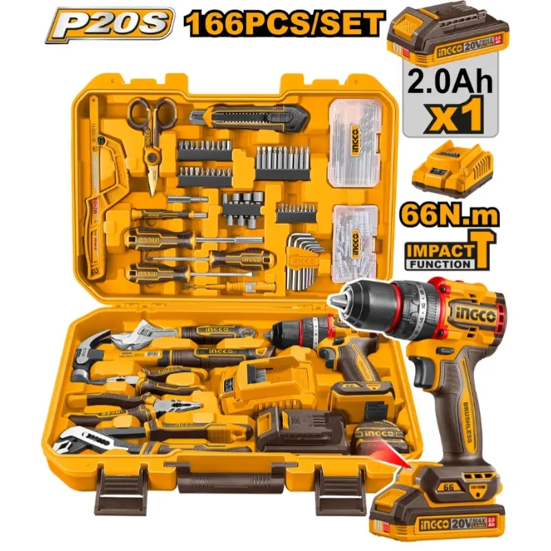Coffret d'outils de 166 pièces HKTHP41662  - 1