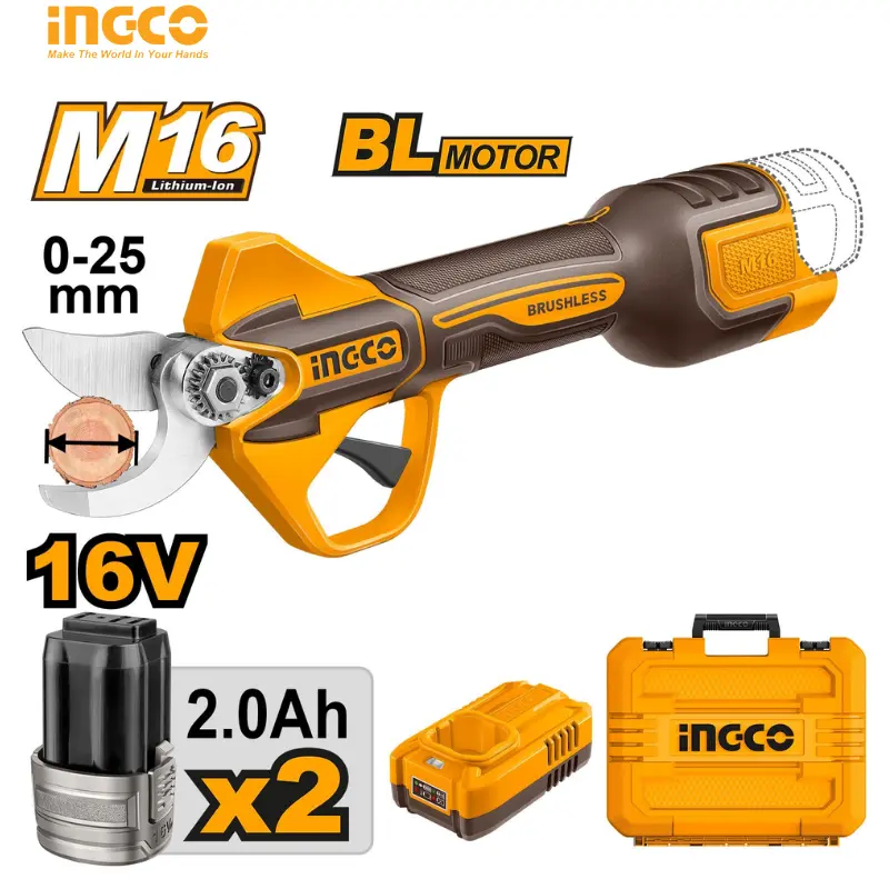 CISAILLE DROITE SANS FIL 16 V 0-25 MM INGCO CSSLI162582 - 1