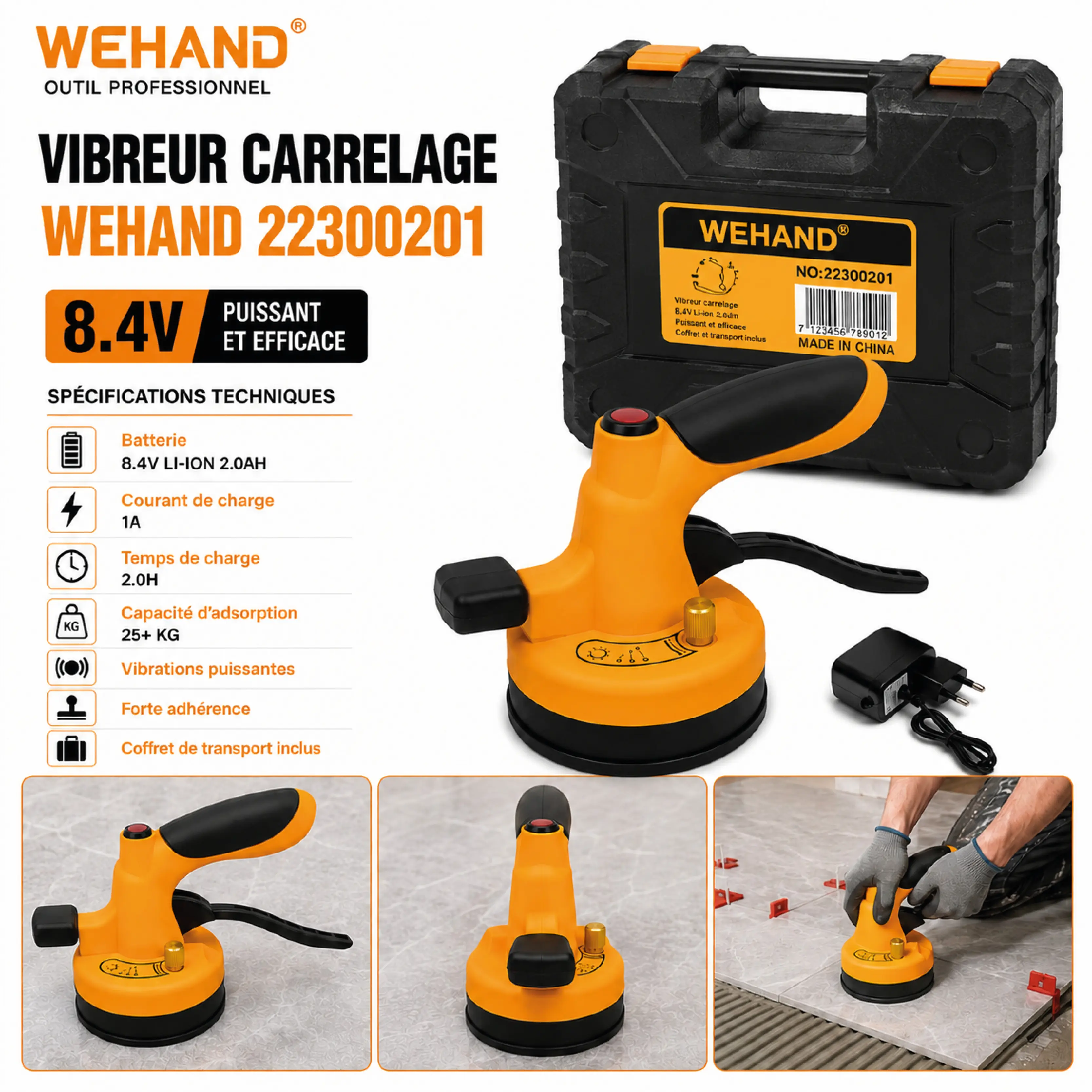 VIBREUR CARRELAGE WEHAND - Image 1
