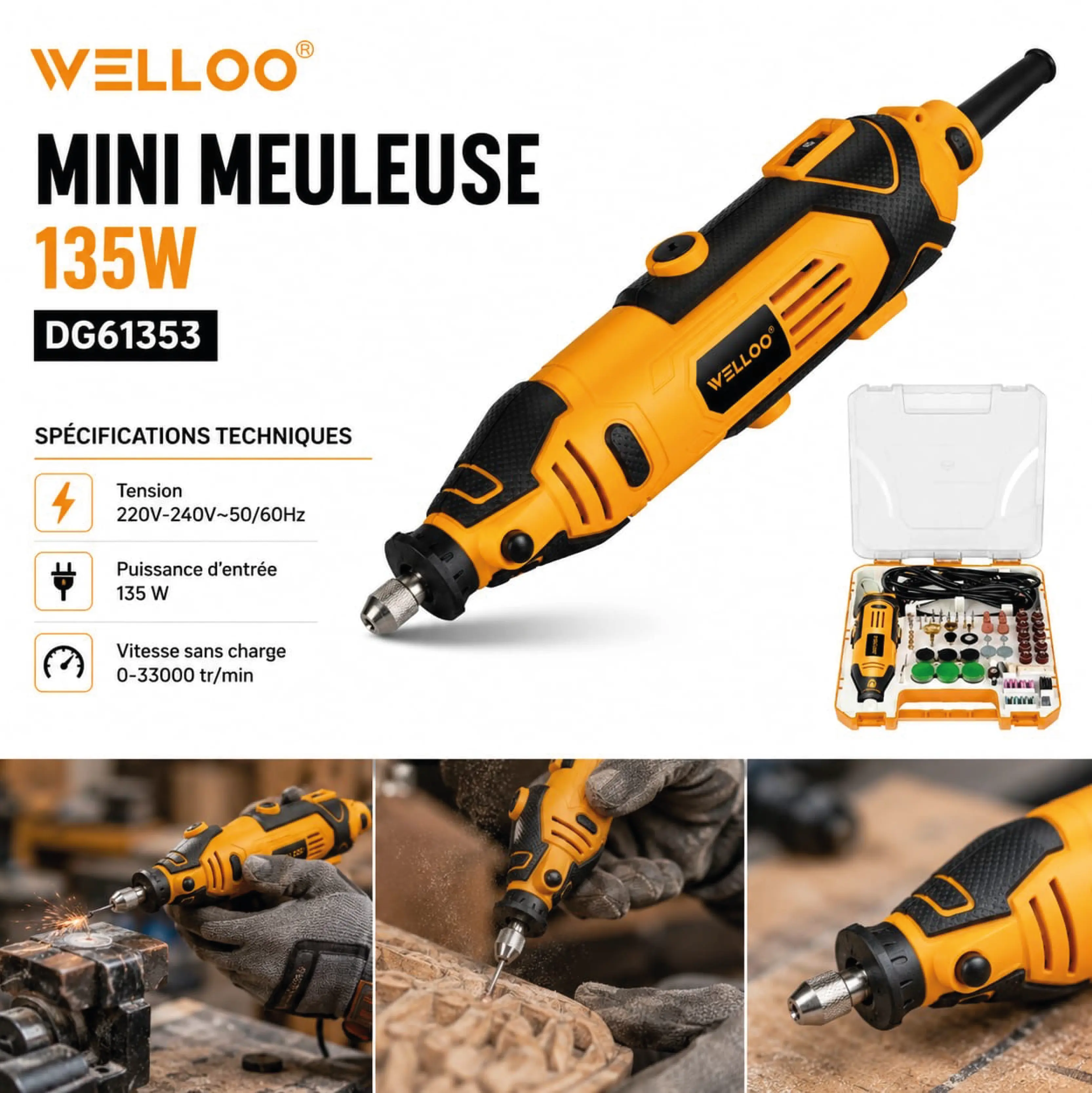 MEULEUSE DROITE WELLO 135W DG61353 - Image 1