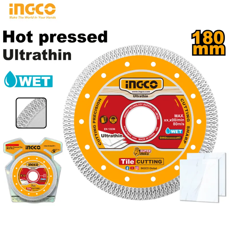 DISQUE DE COUPE DIAMANTÉ ULTRA-MINCE INGCO DMD061801 - 1