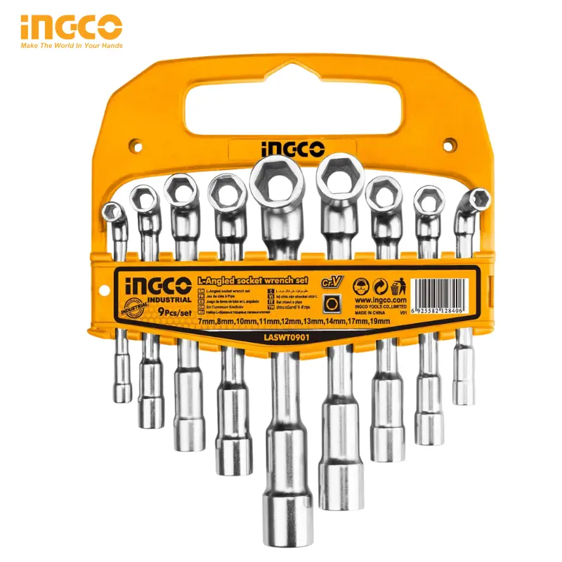 JEU DE CLES EN FORME DE L 9PCS INGCO LASWT0901 - 1