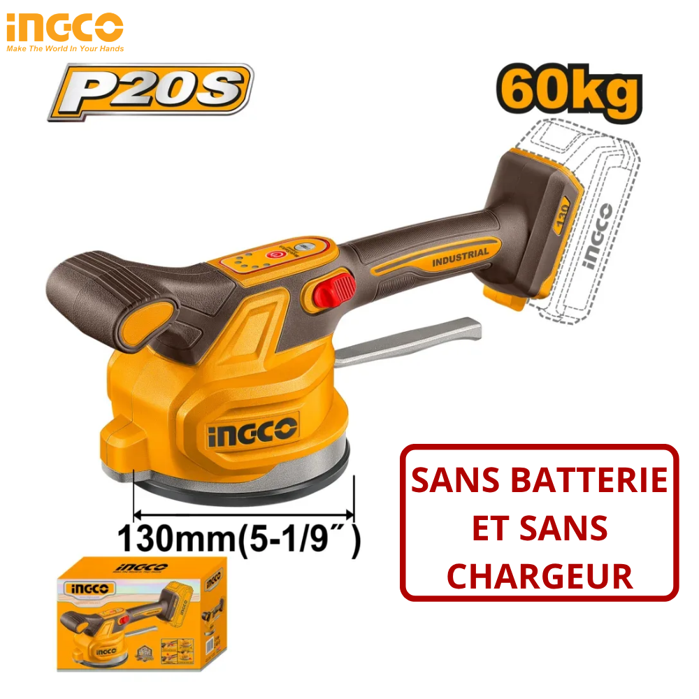 VIBREUR CARRELAGE SANS BATTERIE ET SANS CHARGEUR INGCO CTVLI2001 - 1